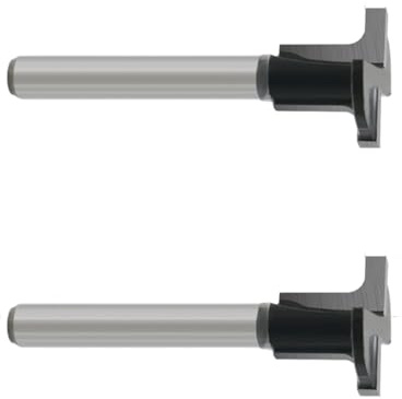 Hartmetallbestückter T-Nut-Fräser-Bit, 6 mm Schaft, 20 mm für Schlüssellochschlitze, Holzbearbeitung, automatische Handfräse, Schaftfräsen-Bit