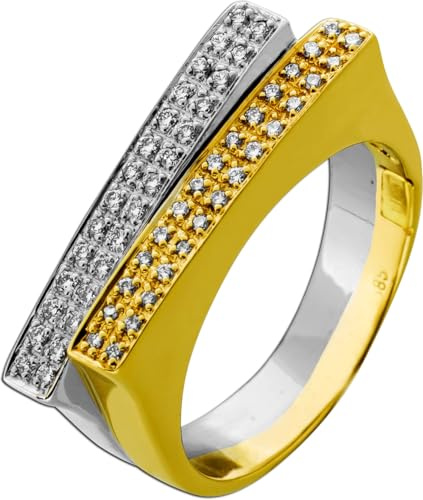 Ch.Abramowicz Brillantring Gold 585 Weißgold 14K Brillanten 0.40ct 21