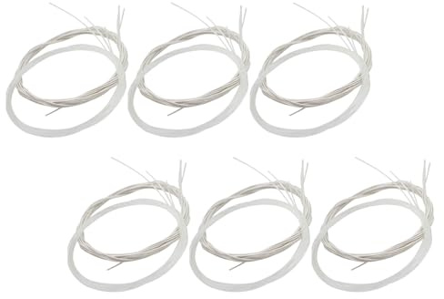 DECHOUS 2 Satz Versilberte Klassische Gitarrensaiten C102 Glatte Nylon Diskantsaiten Geräuscharme Konzertgitarrensaiten für Universelles Üben und Bühnenperformance