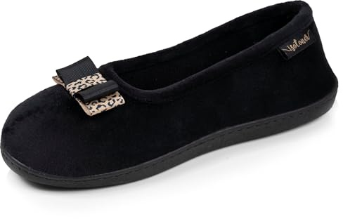 Isotoner Pantofole Pantofole Ballerine da donna, EU,, Nero , 37 EU