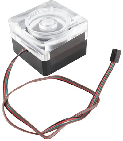 Tomantery Pompa di Raffreddamento Ad Acqua Resistente PMMA PWM Controllo della velocità per Appassionati di PC Compatibile con Sistemi a 12V