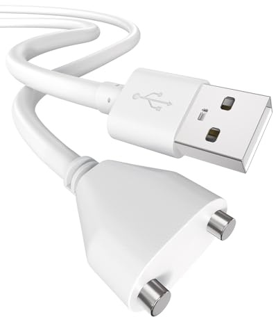 Yaekea Repacement Magnet - Cable USB de carga CC de 10 mm, color blanco, 0,8 m-1P