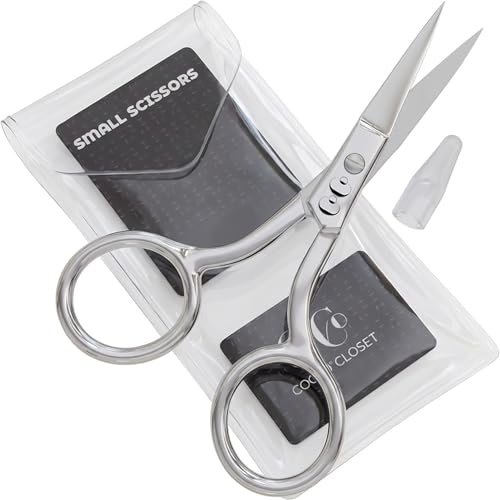 Professional Grooming Scissors for Personal Care Facial Hair Removal and Ear Nose Eyebrow Trimming Stainless Steel Fine Straight Tip Scissors