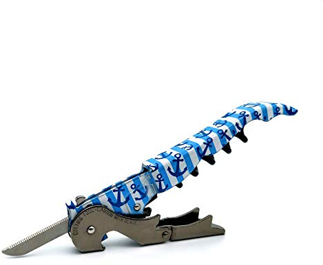 Pulltap's Cavatappi da cameriere Maritime 900 - Chiave per vino a doppia cerniera con tagliacapsule scorrevole - Design brevettato - Made in Spagna - Nautic Ancora
