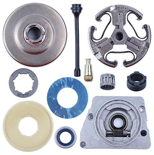Haishine 3/8 -7T Kupplungstrommel und Ölpumpe Filter Line Seal Schneckengetriebe für Husqvarna 268 272 61 66 162 266 Accessoires