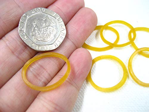 100pcs Small Rubber Elastic Bands Elastic Bands tie for Packing Home Handy (20MM)