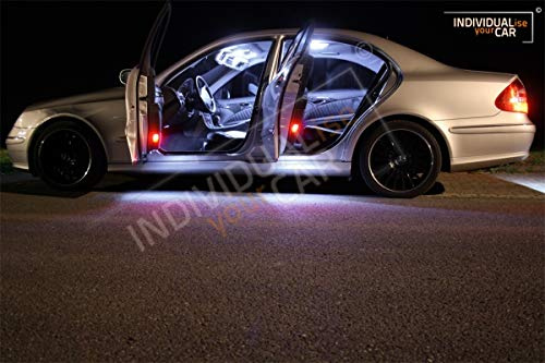INDIVIDUALise your CAR Innenraumbeleuchtung SET für E Klasse Limousine W211 (Cool-White) Kalt-Weiß