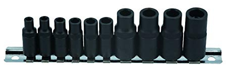 Laser 7901 Tap Socket Set 3/8D, 1/4D 10pc