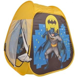 Ciao - Batman DC Comics Spielzelt (80 x 80 x 90 cm) faltbar mit Pop-up-Öffnung, Farbe Gelb, Schwarz, Blau, E7214