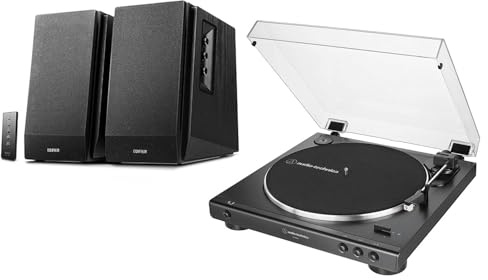 Edifier R1700BT Active Bluetooth Speakers and AT-LP60X Turntable Package Exclusive Set by Digitalis Audio…