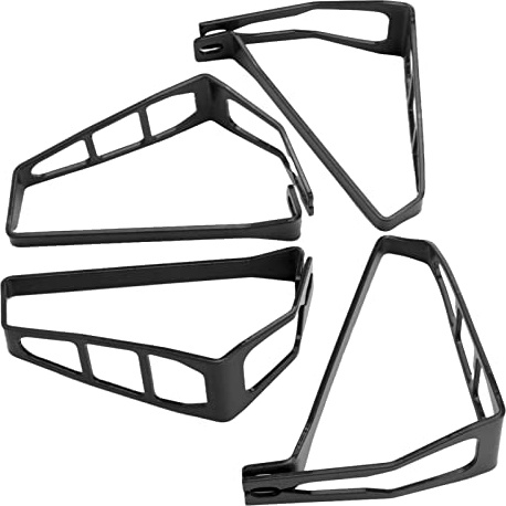 Blinkerabdeckung Schutz Motorrad Blinker Grill 4 Stück Motorrad Blinker Grill Aluminiumlegierung Schutzabdeckung für R1250GS LC Adventure F850GS (Schwarz)