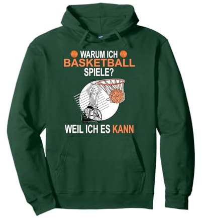 Rollstuhl Basketball Sport mit Behinderung Ballsport Pullover Hoodie