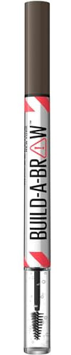 Maybelline New York, 2 in 1 Penna e Gel Sopracciglia, Per Sopracciglia Piene e Naturali, Tenuta Fino a 24 Ore, Waterproof, Formula Vegana, Build A Brow, Tonalità: Black Brown