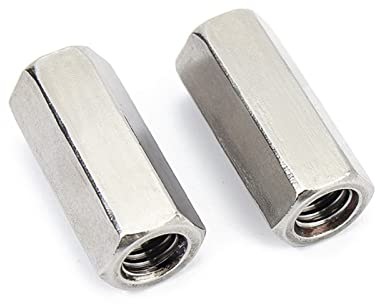 Verbindungsmutter, Sechskantmutter, Verbindungsmutter M2m2,5m3m4 m5 m6 Lange Mutter aus Edelstahl 304, Sechskantständer, Parseman-Panel, Sechskant, Computer-Motherboard, Abstandsbolzen, Schaft mit Gew