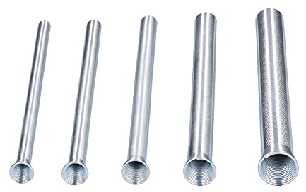 Set di Tubi Curvi Flessibili a Molla da 5 Pezzi per Tubi in Rame e Alluminio, Tubi Facilmente Piegabili, per Vari Tubi, Tubi a Molla Adatti per Tubi in Rame, Alluminio, Acciaio