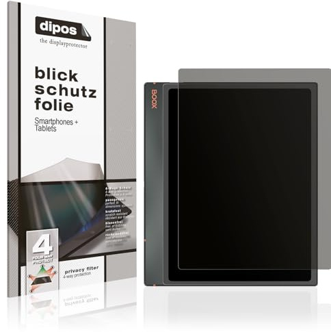 dipos Blickschutzfolie für Onyx Boox Note Air3 | Displayschutz matt mit 4-Wege Sichtschutz-Effekt, Privacy Filter, passt perfekt, kratzfest, blasenfrei, selbstklebend