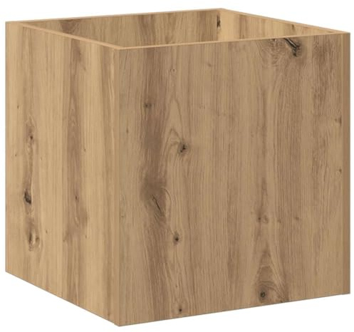vidaXL Pflanzgefäß Artisan-Eiche 40x40x40 cm Holzwerkstoff