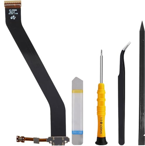 ZHUROUPU USB Charging Port Flex Cable Replacement for Galaxy Tab 3 10.1 2013 GT-P5200 5210, Replacement USB Dock Connector with Microphone for Galaxy Tab 3 10.1 P5200 5210 with Repair Tools