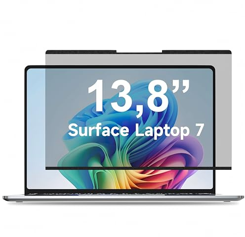 STARY Protector de pantalla magnético de privacidad para Surface Laptop 7 de 13,8 pulgadas, filtro de privacidad extraíble, antideslumbrante, antiluz azul, protector de pantalla Surface