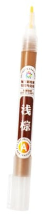 Badiman Porcelain Writing Pen for Decorating Mugs 5.5x0.6inch, Light Brown