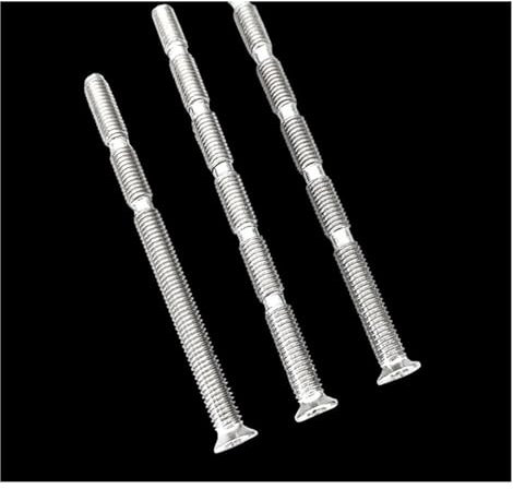 Vis pour poignée de porte '， Lot de 10 boulons de fixation de poignée de porte M5, vis de connexion sécables et découpables(80mm-nickel)