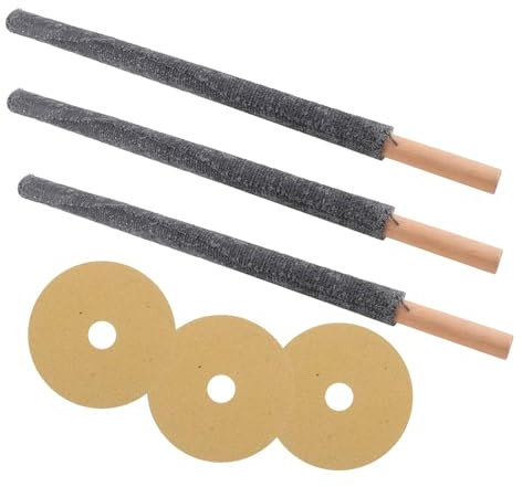 Milisten 3piezas Antorchas De Fuego Para Exteriores Con De Madera Unidades Para Decoración De Jardín Eventos y Camping