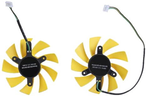 Yjcnelcr GPU Cooling Fan 9015M12B Model High Efficiency for GTX750Ti Graphics Card with 4Pin Connection and Quiet