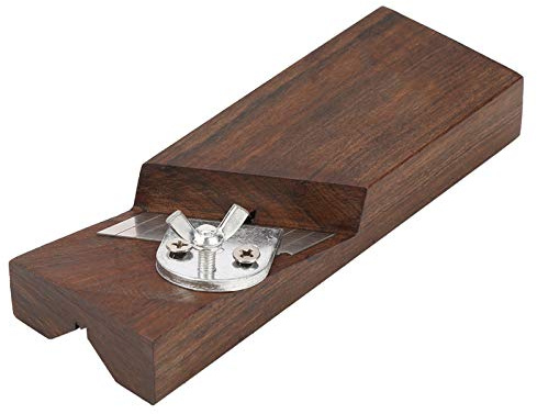 Qcwwy 45-Grad-Fasenhobel, Ebenholz, Verstellbarer Winkel, Planken, Gipskarton, Faserplatten, Kantenanfasen, Schneidwerkzeug, Trimmer, Anfasen, Hobeln, Holzbearbeitungshobel