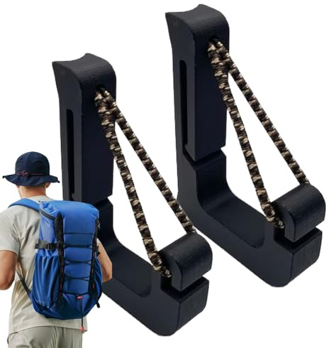 Genérico Gancho Para Silla De Montar | Gancho Resistente, Con Clip Para Mochila De Al Aire Libre,para Escalada de Exterior Senderismo Picnic Deportes Caminata Mochilero Hombres y Mujeres