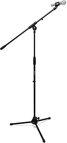 TIGER MCA7-BK Professioneller Boom-Mikrofonständer mit Klemme - Schwarz