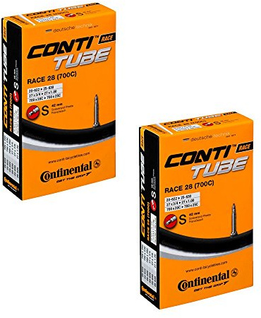 Continental 2 x Bike Inner Tube Race 28 700 20 25 Presta 42 mm cykelventil