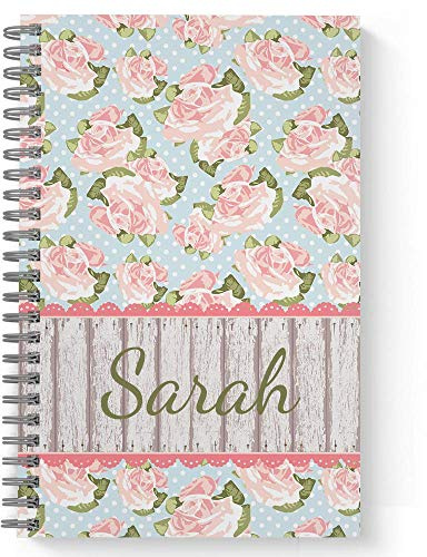 Gotcha Covered Notebooks Country Garden Vintage Personalized Notebook/Journal, Laminated Soft Cover, 120 pages of your selected paper, lay flat wire-o spiral. Size: 5.5” x 8.5”. Made in the USA