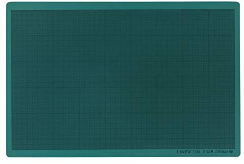 Linex Skärmatta, A3 300 x 450 x 3 mm, mm-rutnät, självläkande, grön, 10 stycken