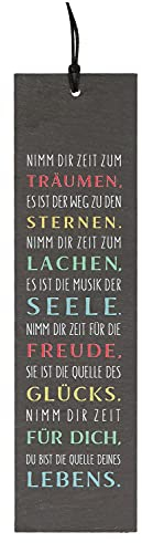 Butzon & Bercker Schieferrelief zum Aufhängen Zeit