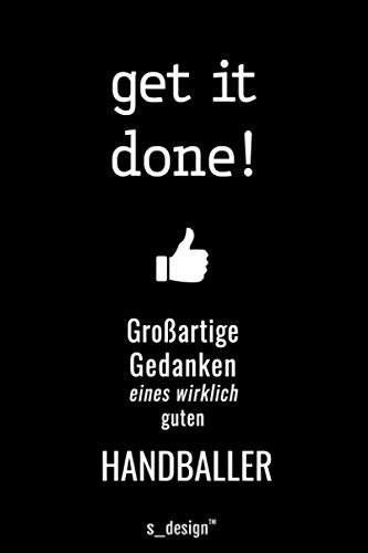 Notizbuch für Handballer / Handball-Spieler: Originelle Geschenk-Idee [120 Seiten liniertes blanko Papier]