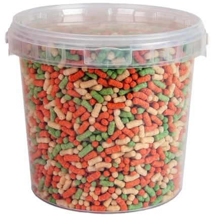 Walters Variety Super Mix (2L Tub) | Pond Fish Food for Goldfish, Koi and all Cold Water Pond Fish | Floating Fish Food Pond Pellets and Sticks in Stay Fresh EasyTubs