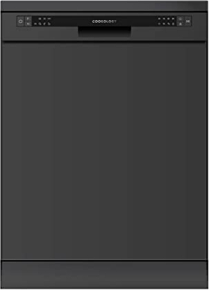 Cookology CFSD613BK 60cm Wide Freestanding Full Size Undercounter Dishwasher, 6 Programme Settings with Eco Mode, 13 Place Settings - In Black