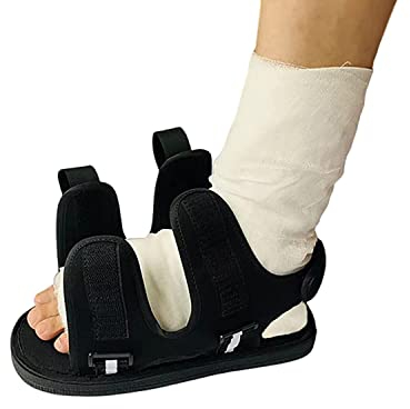 Post-OP-Schuh für gebrochene Füße oder Zehen, verstellbar medizinischer Gehschuh mit Bein-Gipsabdeckung für postoperative Phase, chirurgische Laufstiefel, Zehenpost OP für Kinder, Frauen und Männer