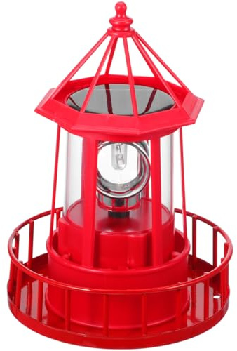 OSALADI Faro rotante a energia solare, per esterni, micro LED