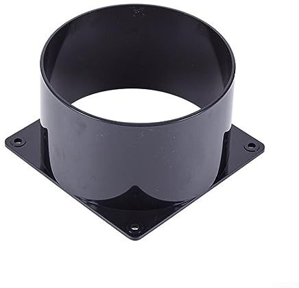 RANRAO 120 mm ABS-Wandflanschverbinder, Kunststoff-Flansch-Lüftungsrohrverbinder, Wand-Luftschlauch-Flanschadapter für Lüftungsrohr, Luftkanal-Anschluss