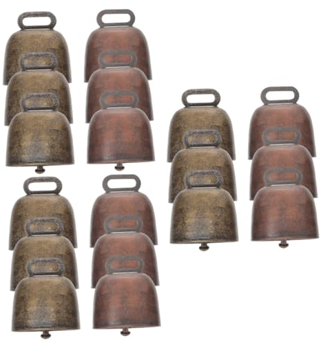 3 Sets Kuhglocken Aus Metall Große Glocken Zur Dekoration Rustikale Glockenornamente Bastelbedarf Zubehör Für Haustierhalsbänder 6 Stück X 3
