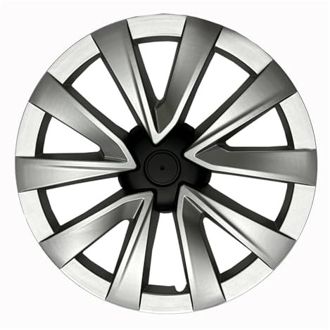 1PCS Radkappe Ersatz Radkappe Automobil Radkappe Vollrandabdeckung Zubehör Kompatibel for Tesla Model 3/Y 18/19/20 Zoll 2021 2018-2022 (Color : 1PC M3 Matte black-02)