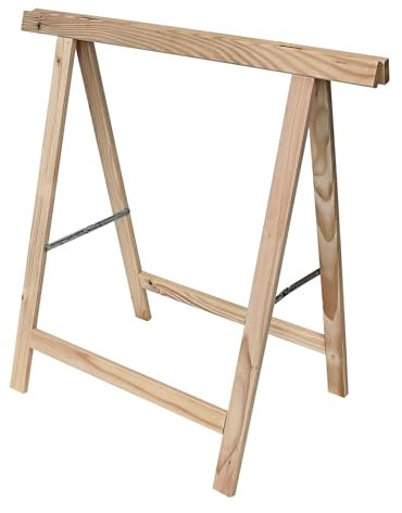 FIXKRAFT Sägebock Klappbar aus Holz Mobile Werkbank Gestell Holzbock Unterstellbock Falt Arbeitsbock Klappbock Tischbein Arbeitstisch Werkstatt Bock (einzeln)