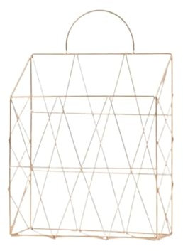 WLIHDB Magazinhalter Für Die Wandmontage Eisen-Desktop-Organizer-Rack, Zeitungshalter, Aktenhalter, Bücherregal, Wandmontage/Hand-Zeitschriftenhalter Wandmontierte Dokumentenablage(Gold)