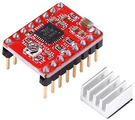 A4988 Stepping Stepper Motor Driver Modul 3D-Druckerteile mit Kurz-Boden-Schutz 5-Schritt-Auflösungen für hohe Stufen raten [Advanced Control Interface] Geeignet für