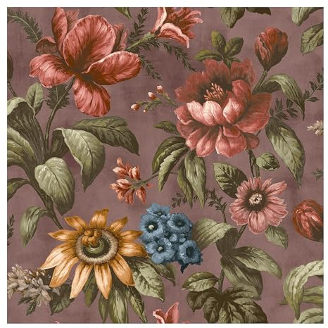 Superfresco Easy Gardenia Thistle Wallpaper | Paste the Wall | Purple Floral | Eco-Friendly