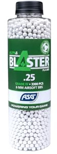 Airsoft Bio BBS Alpha Blaster PLA 6mm Weiß 3.300 Stück Biologisch abbaubar Softair Munition