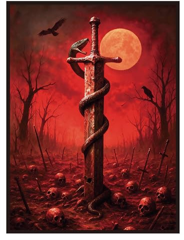 UAONO MTG Kartenhüllen 100 Stück – Angst – Art Sleeves | Klare Vorderseite & matte strukturierte Rückseite – Kartenhüllen für Magic: The Gathering, Basic-Lands-Serie