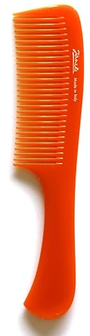 Jäneke greppkam COLOURED Arancio orange 22,5 cm kompakt hårkam frisörkam genomgående bred tandning (825 ARA)