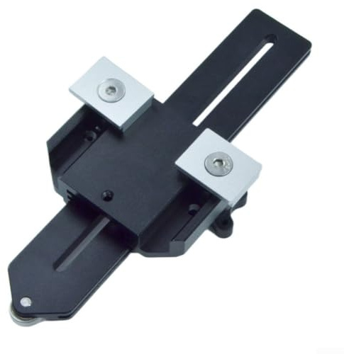 Dispositivo di taglio sottile per sega circolare da banco – Guida di precisione in alluminio per scanalature da 3/8 e 3/4 pollici – Aiuto per la lavorazione del legno 19 x 8 x 5 cm (nero)
